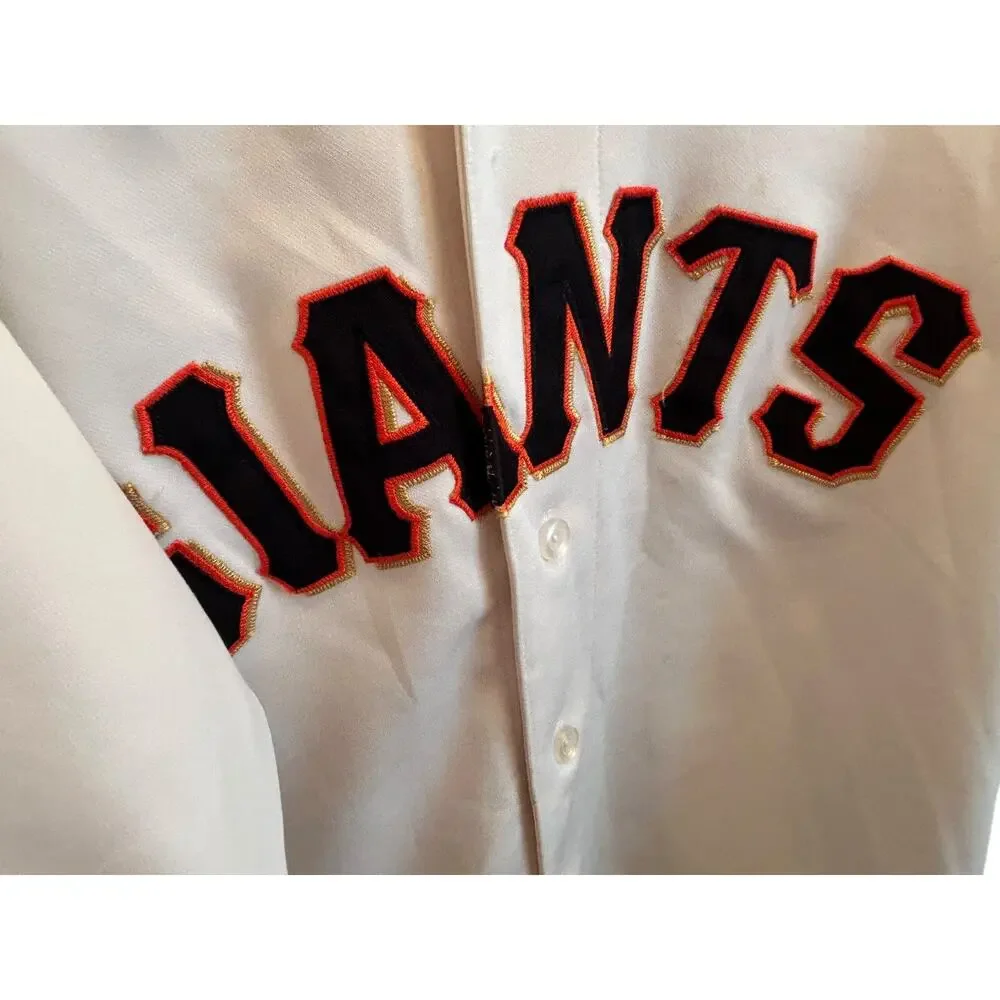 Vintage MLB San Francisco Giants Majestic Sewn Blank Baseball Jersey Sz 2XL READ